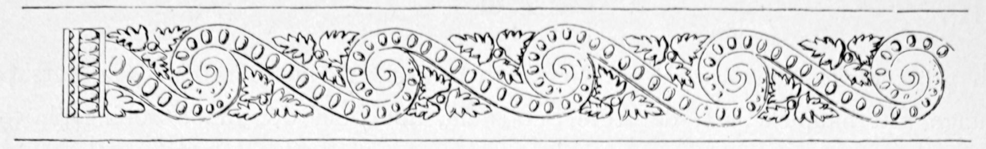 Abbildung Seite VII. Ottenstein, Balkenverzierung in der Kirche (zu Seite 405).